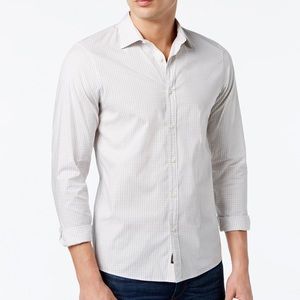 Michael Kors Slim-Fit Trim Stretch Gingham Shirt